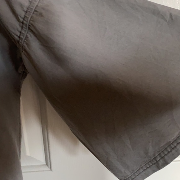 J BRAND THREE-QUARTER SLEEVE WASHED COTTON SHIRT FADED GRAY SZ LARGE - Picture 3 of 5